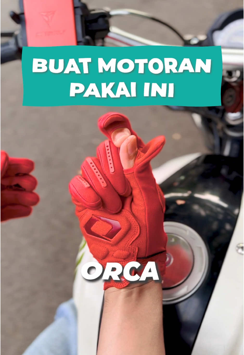 Sarung tangan canggih masa kini untuk motoran trabas dan touring