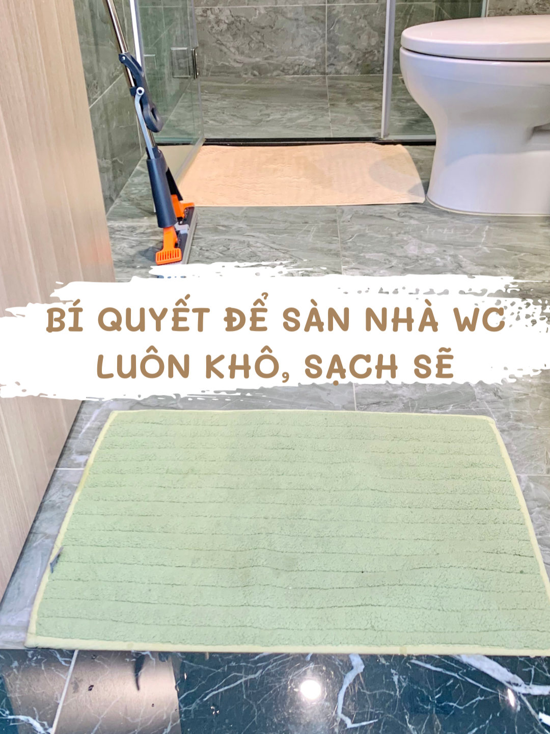 Bí quyết để sàn nhà vệ sinh luôn khô ráo, sạch sẽ nha #homedecor #dogiadung #cannhakhacla