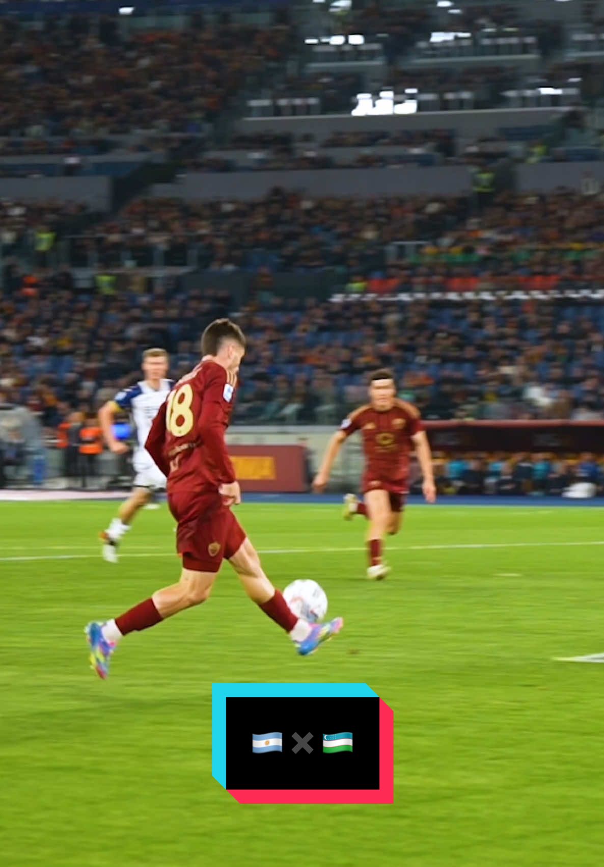 🇦🇷✖️🇺🇿 #ASRoma #SerieA #football 