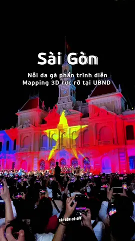 Tự hào quá màn trình diễn Mapping trước UBND TPHCM #saigoncogi #saigon #ubndtphcm #mapping #3dmapping #sukien #xuhuong
