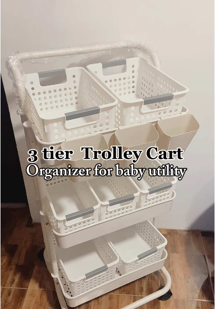 quality trolley for baby utilities ✨🫶🏻🥹 #trolley #organizer #utilities #babyutility #trolleycart #trolleycartforbaby #trollycartorganizer #affordable #budolfinds #aesthetic 