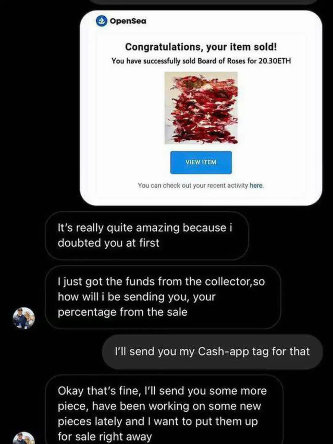 This is my field of expertise, if you work with me we’ll be able to make sales of your NFT in less than 5 days.