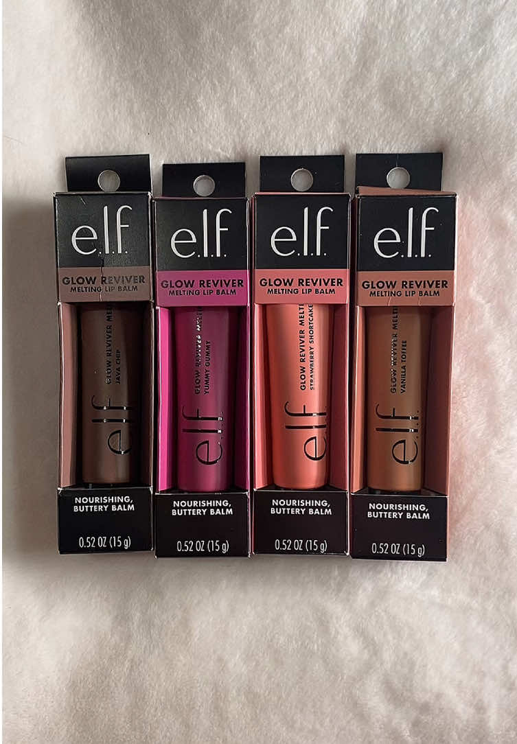 absolutely in love with these lip balms!!💗 @elfcosmetics @e.l.f. Cosmetics #elf #elfcosmetics #elfyeah #elfglowreviverlipbalm #elflipbalm #elfyeah #elflipbalmdupe #dupe #lippies #virallipbalm #viralproducts #newproduct #fyp #creatorsearchinsights #ugc #fypシ 