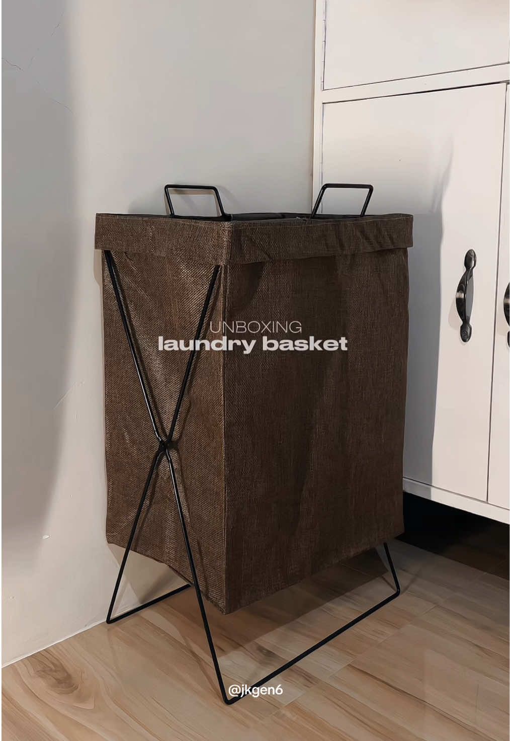 Laundry Basket!🐻 #laundrybasket #aestheticlaundrybasket #woodenlaundrybasket #metallaundrybasket #jkgen6 