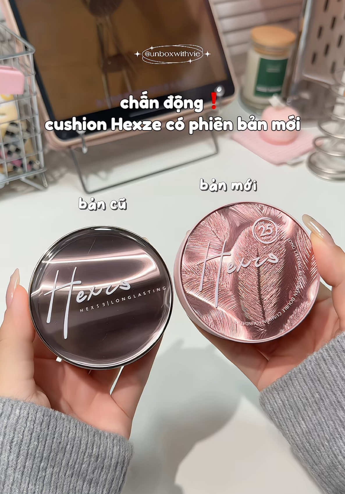 Mấy bà tậu em bản mới này chưa, rổ rá quá okii với chất lượng lun #unboxwithvie #xuhuong #xuhuongtiktok #viral #xh #unbox #vzone #cushion #cushion2in1 #cushionhexze #hexze #hexzecushion #trangdiem #makeup #kemnen #goclamdep #beauty #beautytips #muataitiktok 