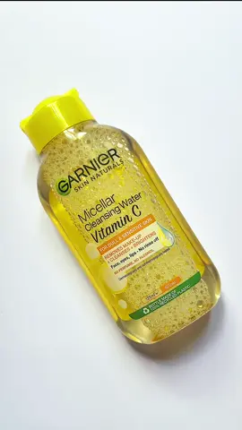 Garnier's Micellar Cleansing Water with Vitamin C is a popular all-in-one facial cleanser and makeup remover designed to brighten and cleanse the skin.  It uses micellar technology, where tiny cleansing molecules attract and lift away dirt, oil, and makeup without harsh rubbing.  The addition of Vitamin C provides a boost, helping protect against environmental damage and promoting a brighter, more even skin tone. @ga@garnierpha#garnierl#cleanserk#skincare