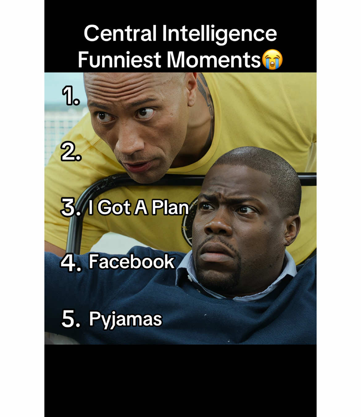 Kevin And The Rock Are The Funniest Duo #fyp #foryou #centralintelligence #therock #kevinhart #ranking 