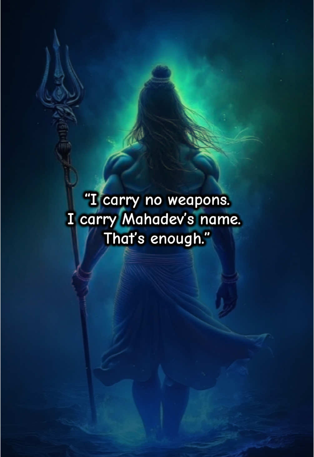 No sword. No shield. Just one name on my lips—Mahadev. And that name… shakes the unseen, silences fear, and commands the storm. Save this if you feel that power too. 🔥🔥⚡️🙏🙏 Har Har Mahadev ⚡️⚡️🙏🙏 #shiv #mahakaal #shivji #mahadev #harharmahadev #shivapower2025 #fyp #ShivaPower #ShivaTandav #shivbhakt 