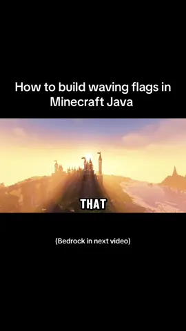 How to build waving flags in Minecraft Java  #Minecraft #fyp #redstone #minecraftbuilding 