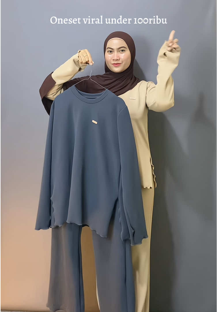 Outfit satset cuma pake oneset 🫶🏻✨ #oneset #onesetfuji #onesetfujiviral #fuji #setelanwanita #outfit @denacollection 