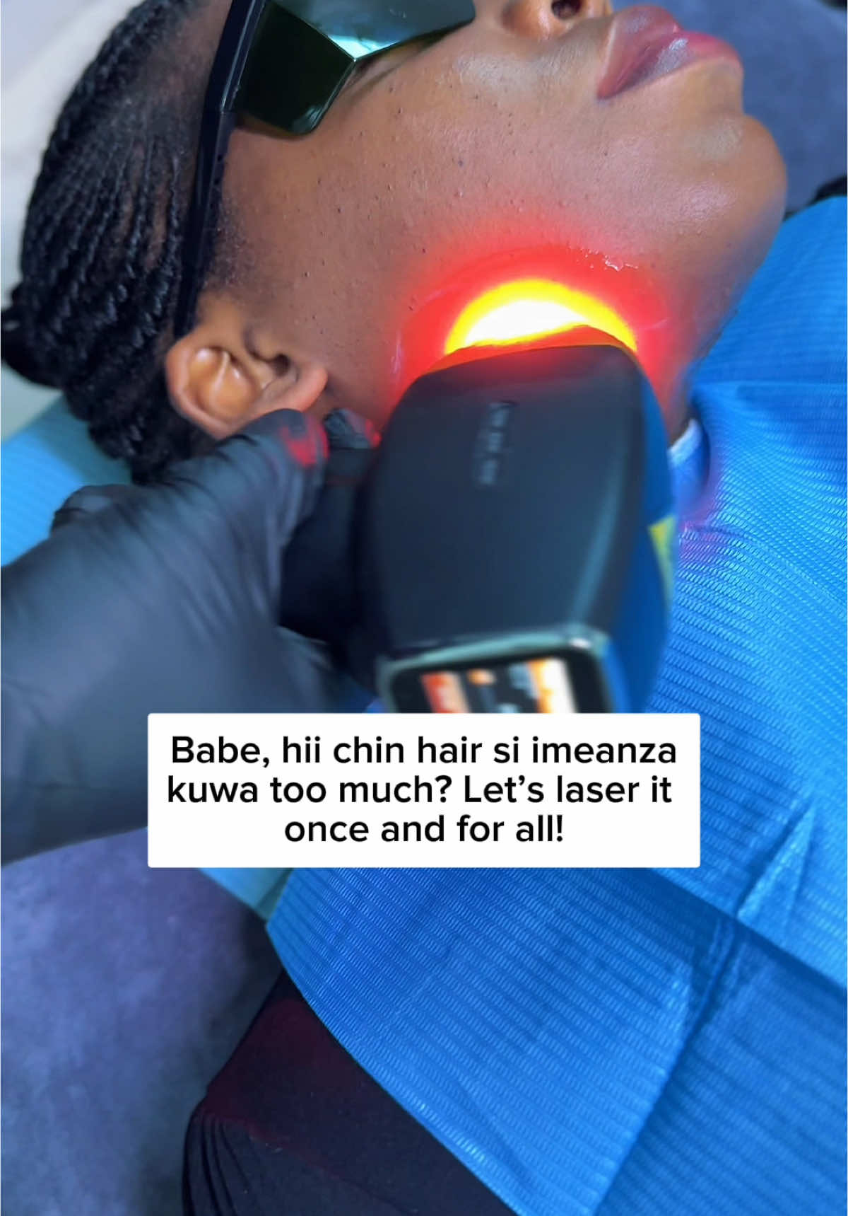 We offer permanent chin laser hair removal at Ksh 5,000 and any other parts you can think of. 📍We're located in Nairobi, South B at Trance Towers, 8th floor, suite 801 📲 For Appointment Call: +254 112 485 103 #hairremoval #laserhairremovalnairobi #chinhairremoval #nairobikenya #grooming #permanenthairremoval #kenyantiktok🇰🇪 