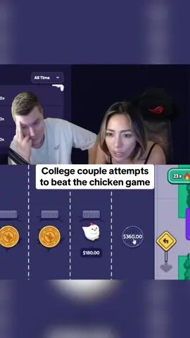 College couple attempts to beat the chicken game #kickstreaming 