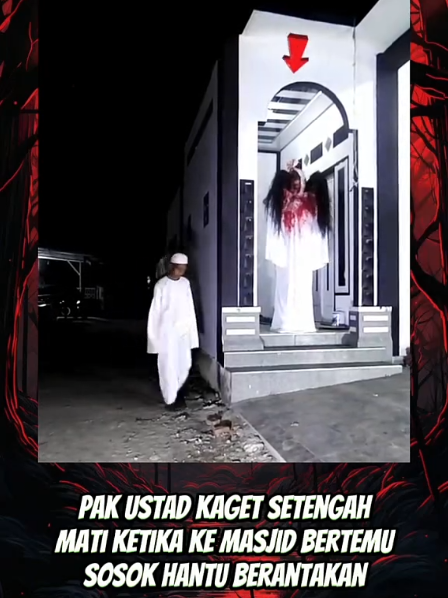 baru saja mau pergi sholat di mesjid 😱‼️  #creepy 