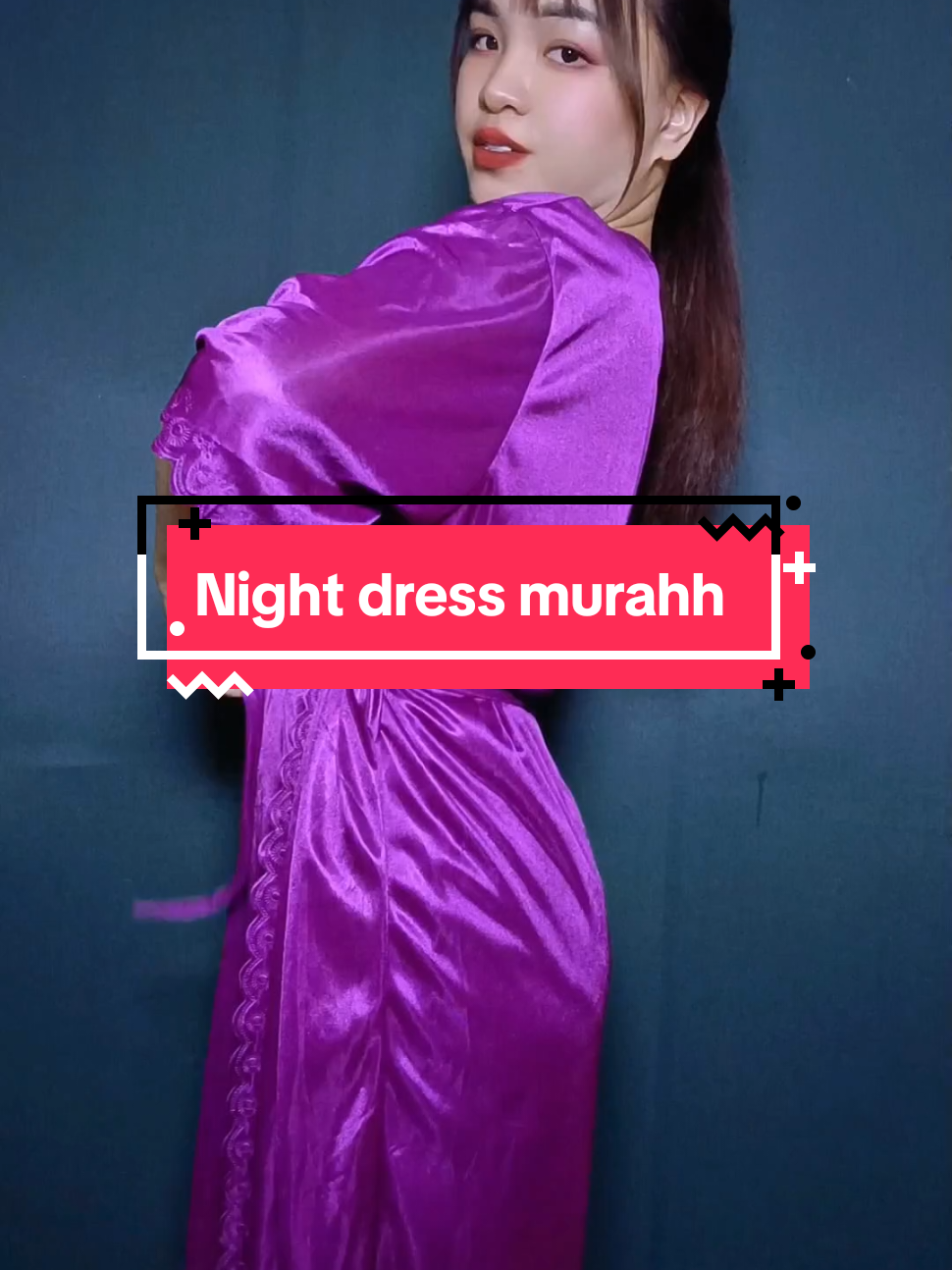 3in1 night dress sejuk lembut sedap dipakai  #sleepwear #bajutidurwanita #bajutidur #nightdress #setbajutidur 