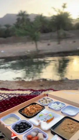 فطور في مكان رايق♡ #foryou #explore #وادي_قناة 