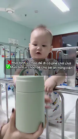 Chưa kịp dùng để đi cà phê chill chill thì va ngay phải ca này 🥹 thôi thì cũng gọi là được test bình mới điiii 🤭 #mebimsua #mebim #embedangyeu #embe #mevabe #binhuchaogiunhiet #binhuchaosmartchoice #benhviennhitrunguong #benhviennhitrunguonghanoi #rioodayne 