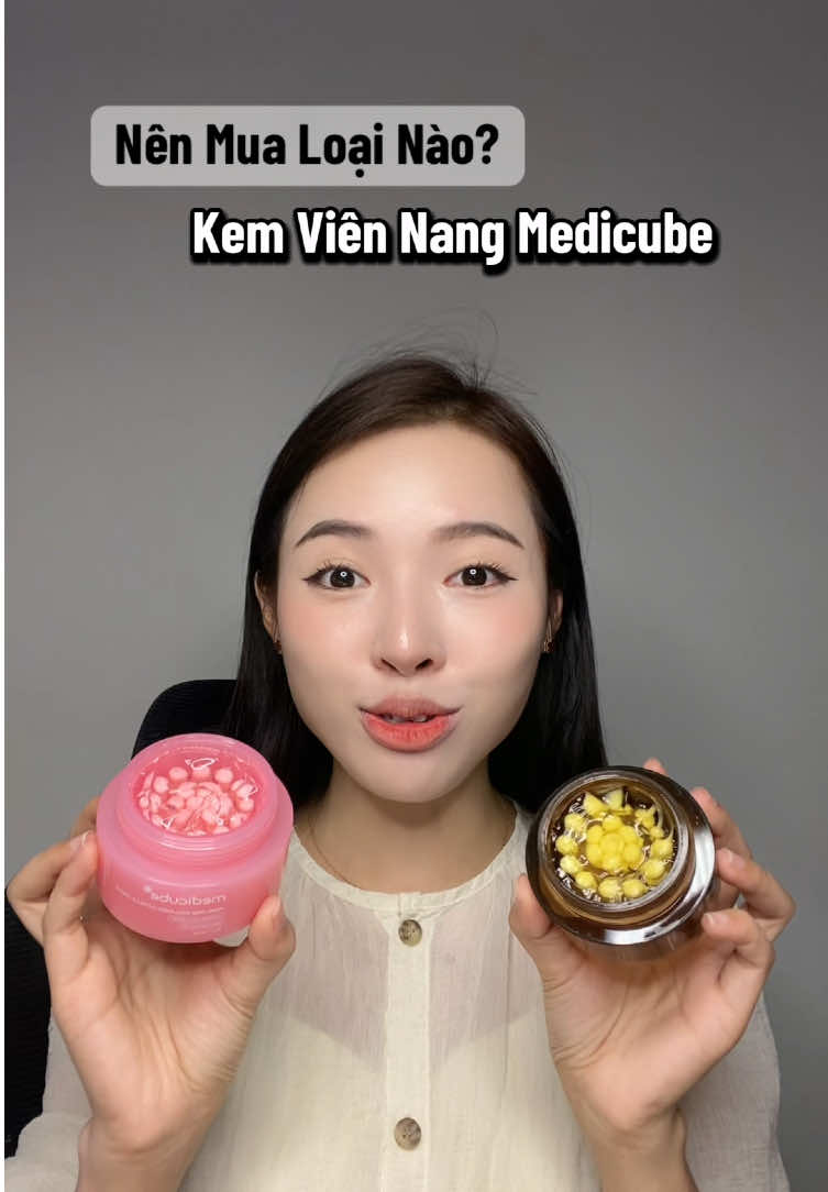 Phân biệt kem dưỡng viên nang MEDICUBE #xuhuong #xuhuongtiktok #reviewlamdep #vananhonni #reviewmypham #kemduongtrangda #medicube #medicubecream #kemduongmedicube #kemduongviennang #medicubepdrn #medicubevitac #medicubevitaminccapsulecream #medicubeviral #cangbongda #duongtrangda 