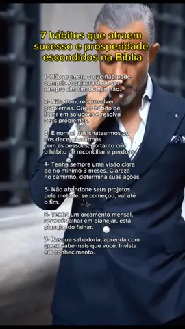 A Bíblia não é só fé, é sabedoria milenar. Esses hábitos escondidos podem transformar sua vida financeira e espiritual. Hashtags: #Prosperidade #Riqueza #SabedoriaBíblica #DeusNoControle #Fé #Mentalidade #Sucesso #CrescimentoPessoal #tiktokbrasil 