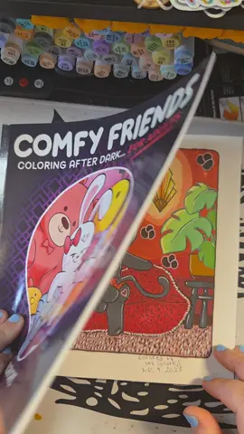 Comfy Friends Coloring after dark...FOR ADULTS #peachnchipscoloringbook #comfyfriendsafterdark #afterdark #foradults #adultcoloringbook #peachnchipscomfyfriends 