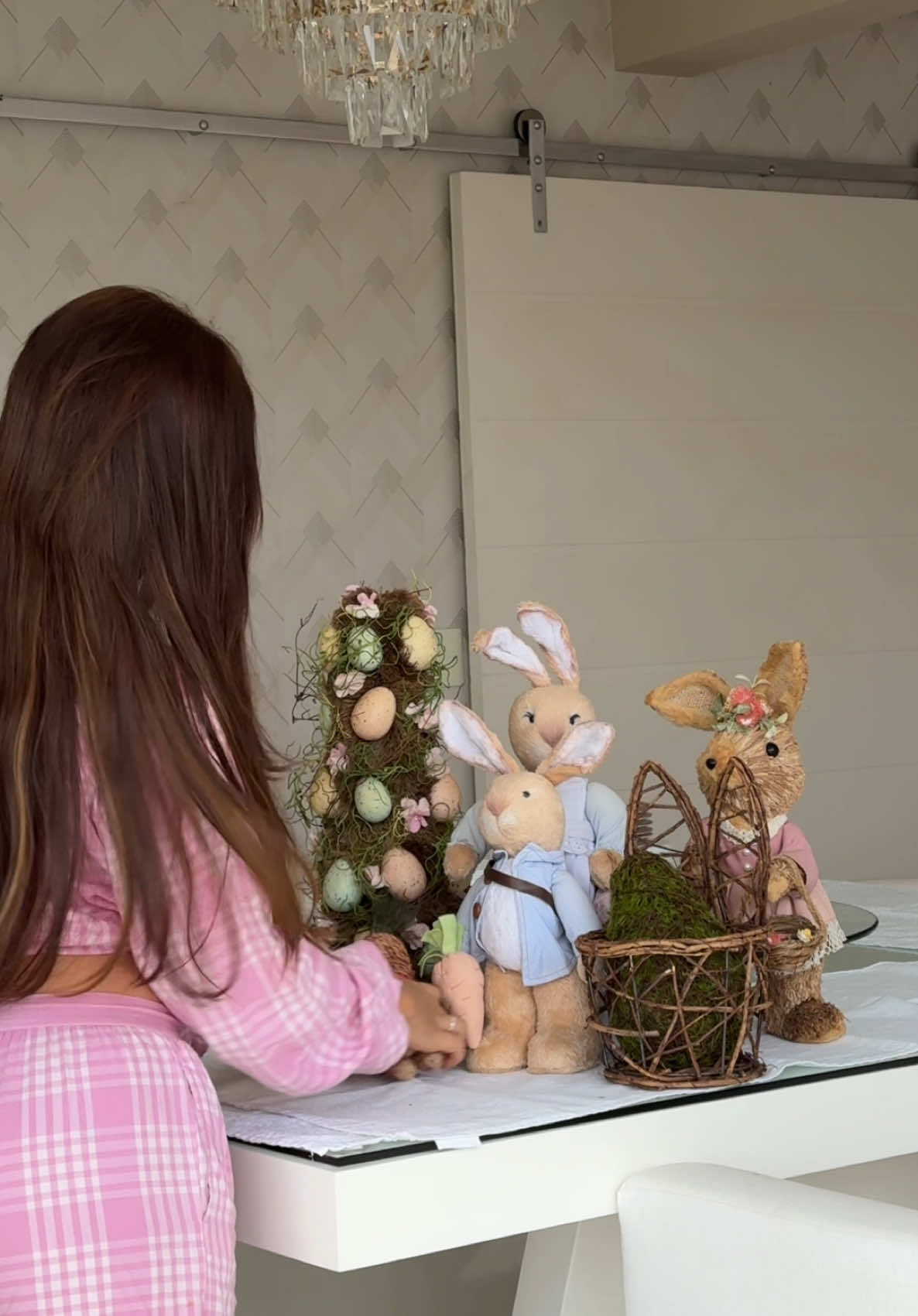 Fiz uma mesa de Páscoa para a minha família 