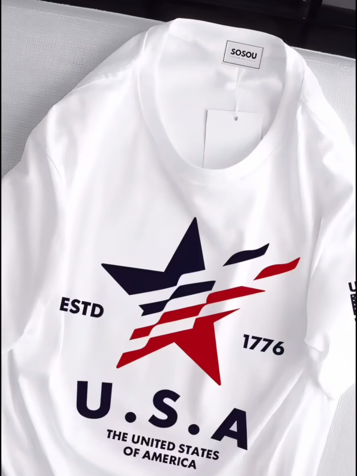 T-shirt USA 1776 | Kaos Distro Lengan Pendek Bahan Cotton 24s Tebal Dan Lembut #tshirt #outfit #atasan #setelan #setelanpria 