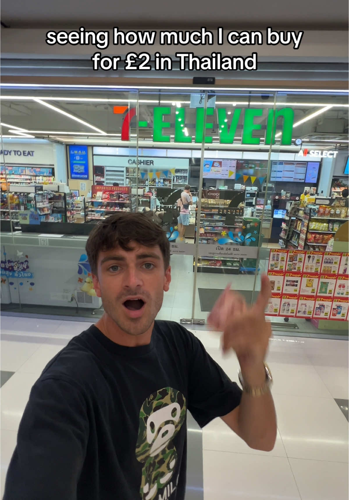 I can’t believe how cheap this place is 😂 #thailand #711 #challenge 