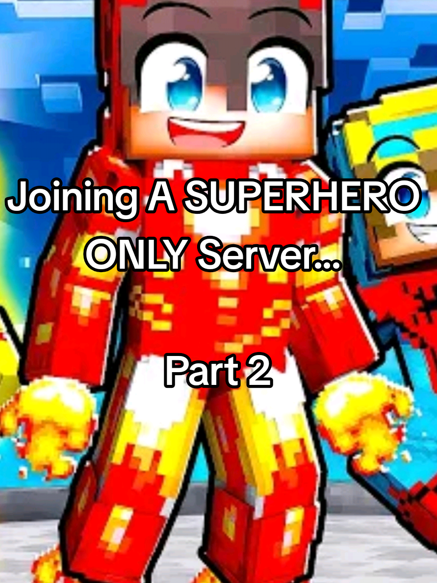 Joining A SUPERHERO ONLY Server...  ( Part 2/4 )  ( Credit: Cash ) #nico #cash #Minecraft #roleplay #fyp 