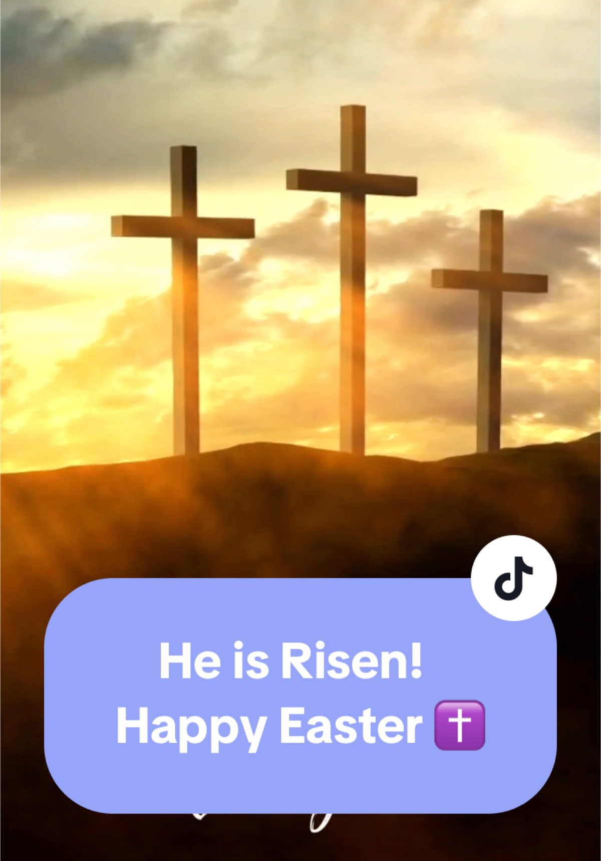 The stone was rolled away, the tomb stood empty—Jesus Christ is Risen! On this glorious Easter Sunday, we celebrate the greatest victory in history: the triumph of life over death, hope over despair, and light over darkness. Because He lives, we have eternal hope ✝️ Happy Easter and God bless each and every one of you!  #HeIsRisen #RisenIndeed #EasterSunday #HopeLives #JesusChrist #FaithOverFear #GodBless #ResurrectionPower #CelebrateLife #Easter2025 #bible 