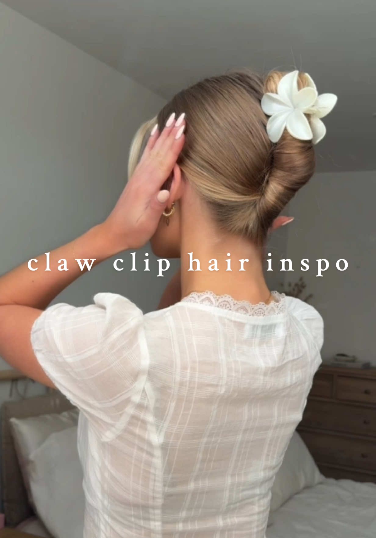 the cutest hairstyle for spring 🤍🫶🏼 #hairinspo #hairtutorial #hairideas #clawclip #frenchtwist #clawcliphairstyles 