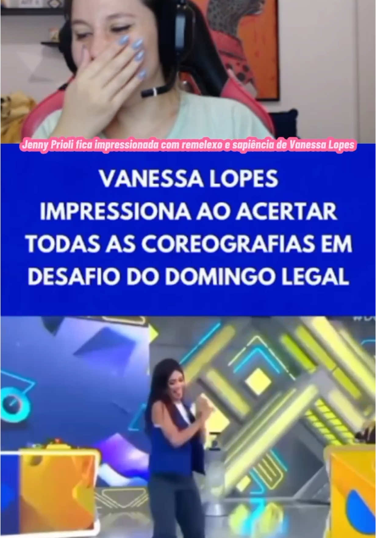 Vanessa Lopez é a maior brasileira de todos os tempos !! #viral #floptok #vanessalopesr #jennyprioli #reaction #twitchstreamer 