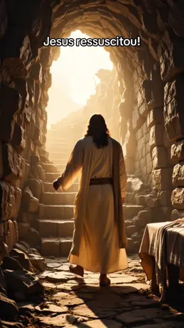 O MEU JESUS RESSUSCITOU 😭❤️‍🔥 #jesus #pascoa #deus #cristao 