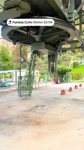 Had a bird cage ride up the mountain @Funivia Colle Eletto, Gubbio Umbria #vacation#vacaymode#cablecar#birdcage#italy#umbria#gubbio 