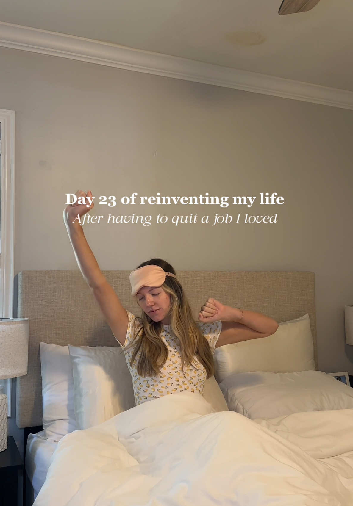 Day 23 - here’s to betting on ourselves ✨ Thank you guys for sticking with me on this journey! You don’t know how much I appreciate your support 🫶🏼 #reinventingmyself #reinventinglife #Lifestyle #aesthetic #dayinmylife #Vlog #morningroutine #morninginmylife  Products used:  Pjs: @windsorstore  Workout set: @Revolve  @Youth To The People  @Osier Wellness  @Clarins USA  @Naked Sundays  @NOBULL  @Chobani  @Nordace 