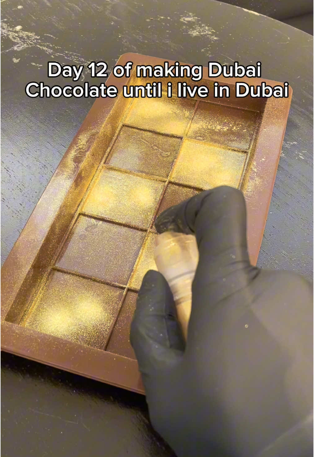Day 12 of making Dubai Chocolate🍫 #dubaichocolate #dubai #chocolate #day1 