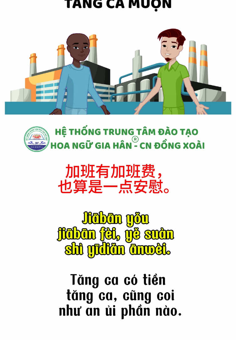 Tiếng Trung giao tiếp chủ đề công xưởng dành cho người mới đi làm công ty#hoangugiahan #hoangugiahanbinhphuoc #fly #tiengtrung #tiktok 