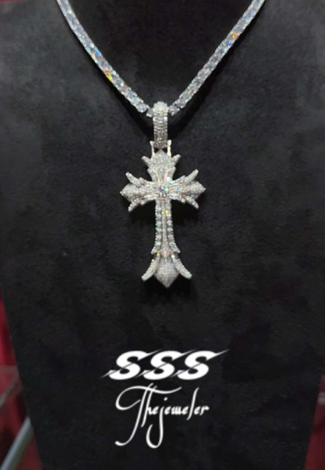 Viking diamond icedout moissanite pendant  #cross #crosspendant #crosspendantnecklace ##crossdiamonds #pendant #moissanite 