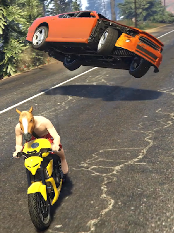 Imagine being bro's passenger 💀 #gta5 #gta5online #gta6 #funny #gaming #roadrage 