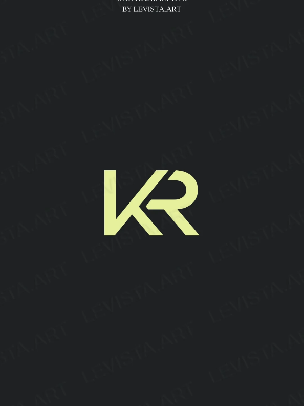 K+R Letter logo design for IT company. 📌more details – link in our profile #logo #itcompany #it #logodesign #monogram 