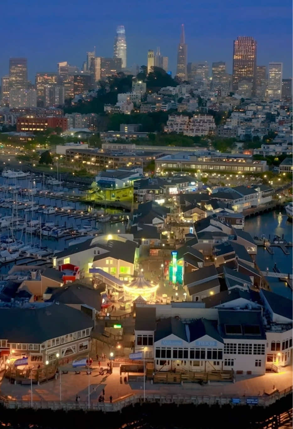 Blue hour look at Pier 39 in San Francisco. . . . #sanfrancisco #bayarea #california #fypシ 