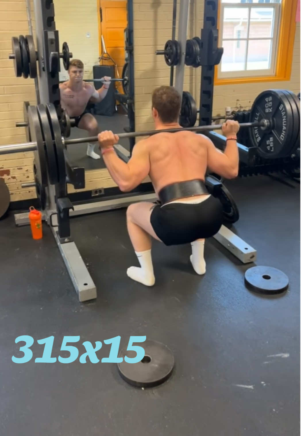 315x15 For your easter sunday enjoyment! Happy easter all 🐰 #easter #lifting #GymTok #squat #Fitness #gym #therapy #natty #like #follow