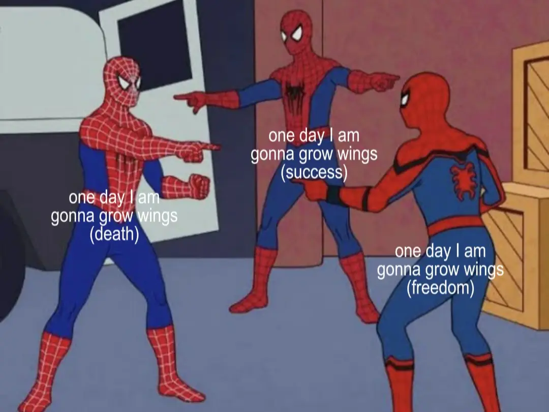 ONEEEE DAYYYY I AM GONNAA GROW WWW WINGSSSS 🙏🙏 | #intresting ##plsdontflop #targetaudience #blowup? #abcdefu #relatable #fyp #fy #foryoupage #viral #foryou #mh #radiohead #letdown #onedayiamgonnagrowwings #spiderman 