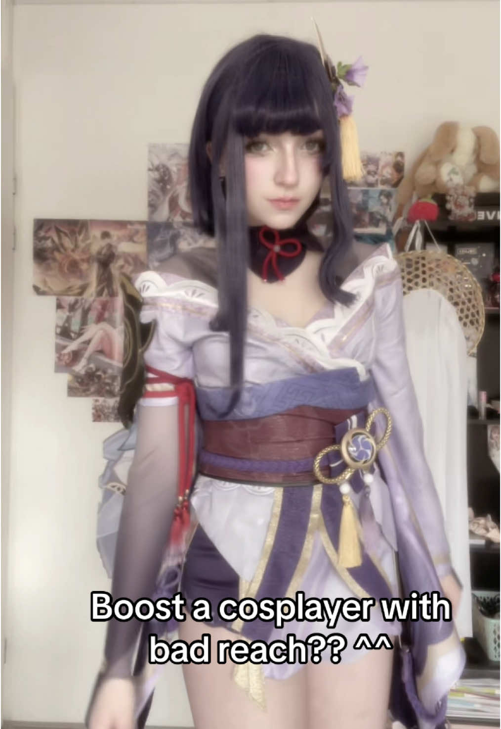 I have a lovehate relationship w this cosplay 😭 do you like it? #raiden #raidenshogun #hoyoverse #hoyocreator #genshin #eimiko 