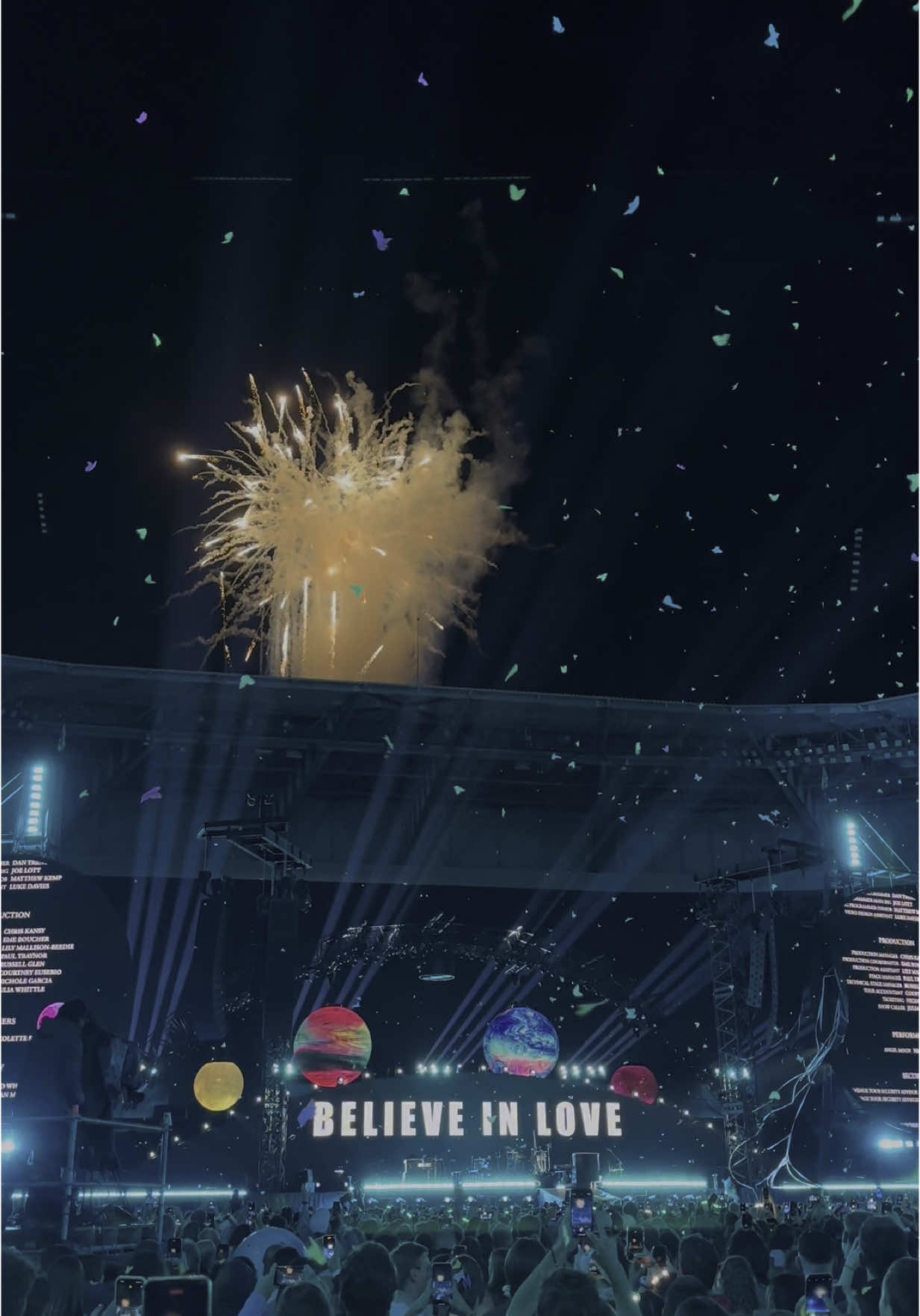 believe in love 🎇 #coldplay #coldplayconcert #fixyou #believeinlove 