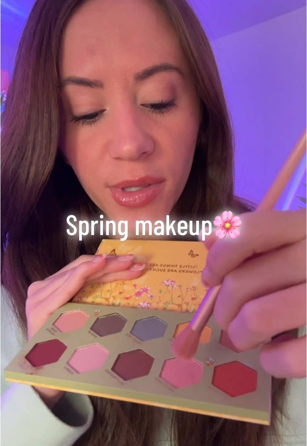 Spring makeup for you 🌸 and Happy Easter!!!🐣💞 #asmr #asmrsounds #asmrvideo #asmrmakeup #asmrroleplay #fyp 