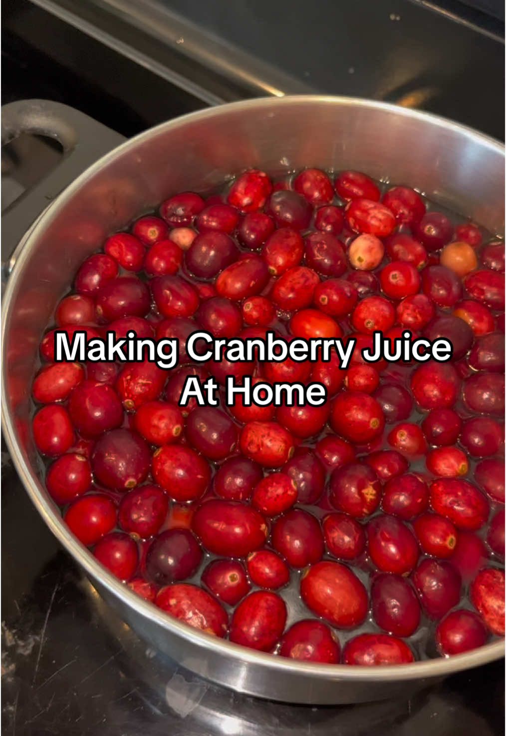 Making cranberry juice from scratch #garden #gardening #gardentok 