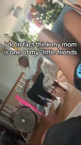 I need to stop playing with her 🤣🤣🤣🤣 #momtok #besties #foryoupage 