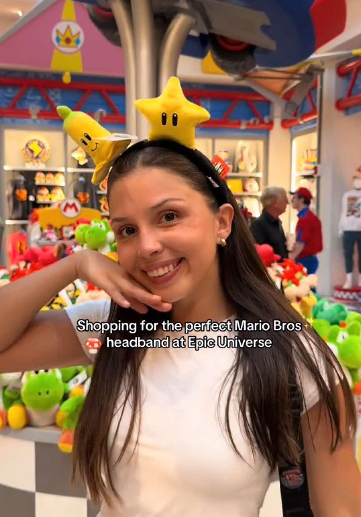 Super Nintendo World merch >>>>> 🍄🎮 obsessed with every little detail in this park✨ #EpicUniverse #Orlando #MarioBros #supernintendoworld #Headbands #UniversalStudios #EpicVibes #supermario #universal 