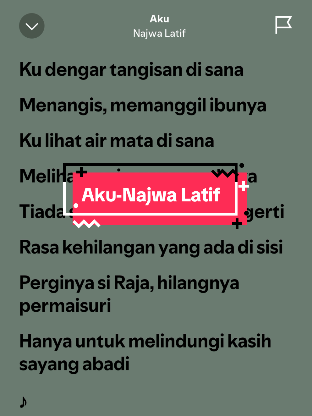 Aku-Najwa Latif#fyp #foryoupage #4u #xyzabc #masukberanda #spotify 