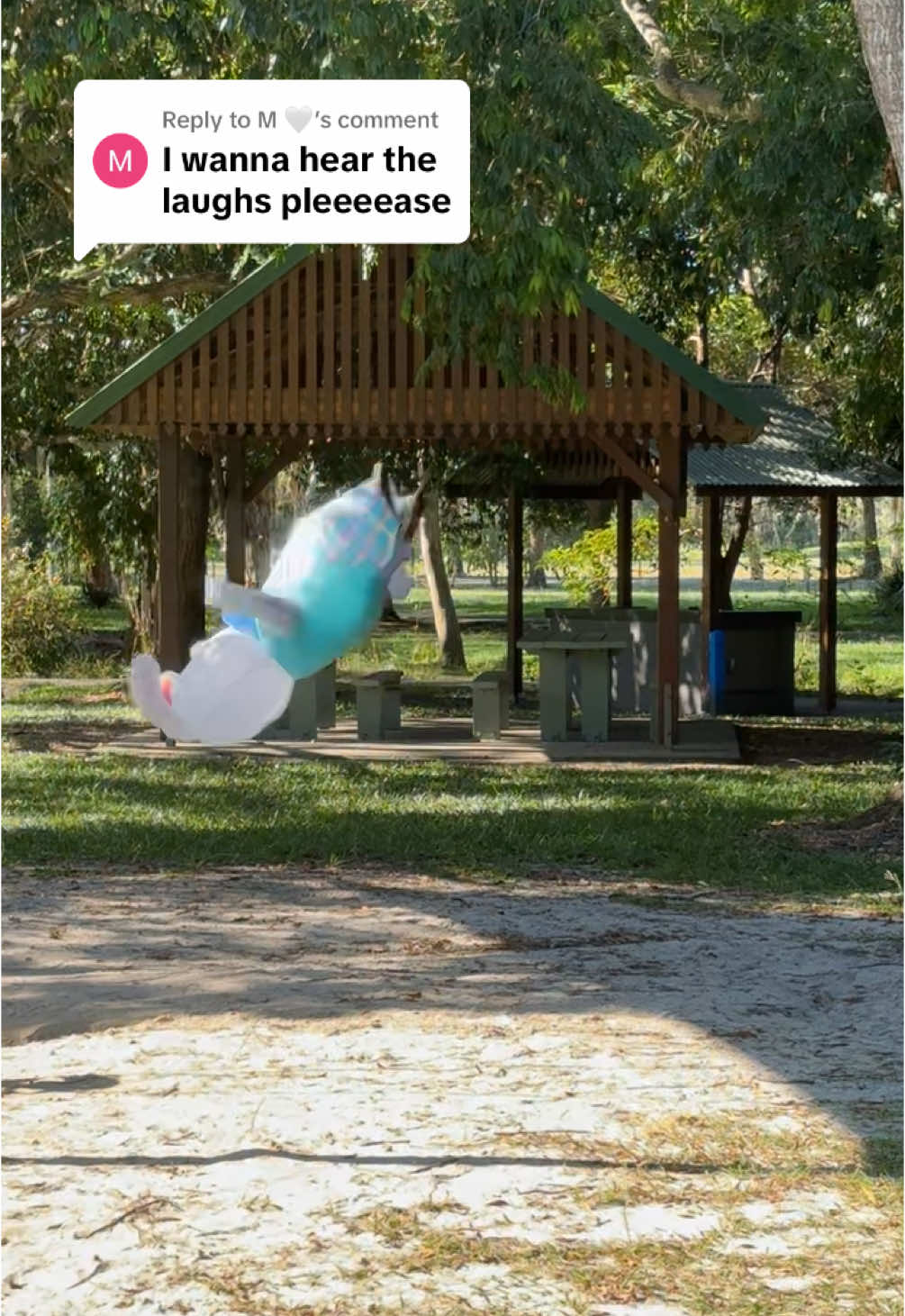 Replying to @M 🤍  please also enjoy the “splat” sound when he lands 😂😂😂