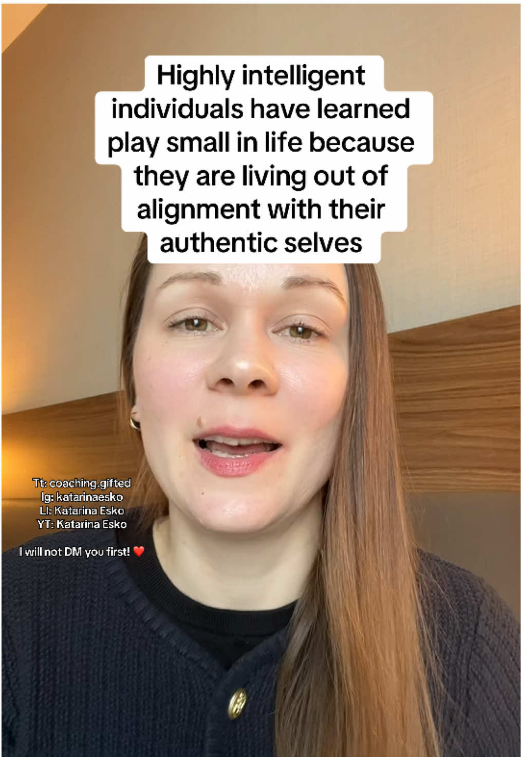 Highly intelligent individuals play small in life because they are not living in alignment with who they truly, authentically are. Living out of alignment causes the individual to fight and resist their true self which takes up a lot of cognitive capacity because it manifests as depression, anxiety, negative self beliefs and low self esteem. #highintelligence #highlyintelligent 